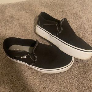 Worn platform Vans